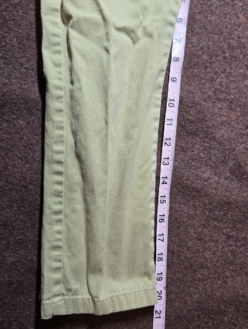 Childrens Place Size 7 Boys Chino Pant Adjustable Waist Tan - Picture 7 of 8
